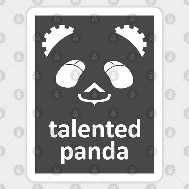 Funny Cartoon Talented Panda Sticker by Toogoo